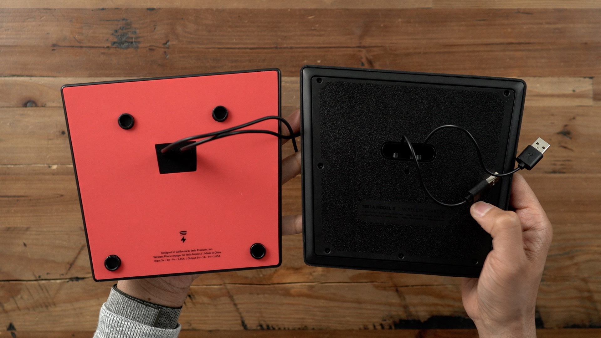 Jeda Wireless Pad for Tesla Model 3 review wireless charging with