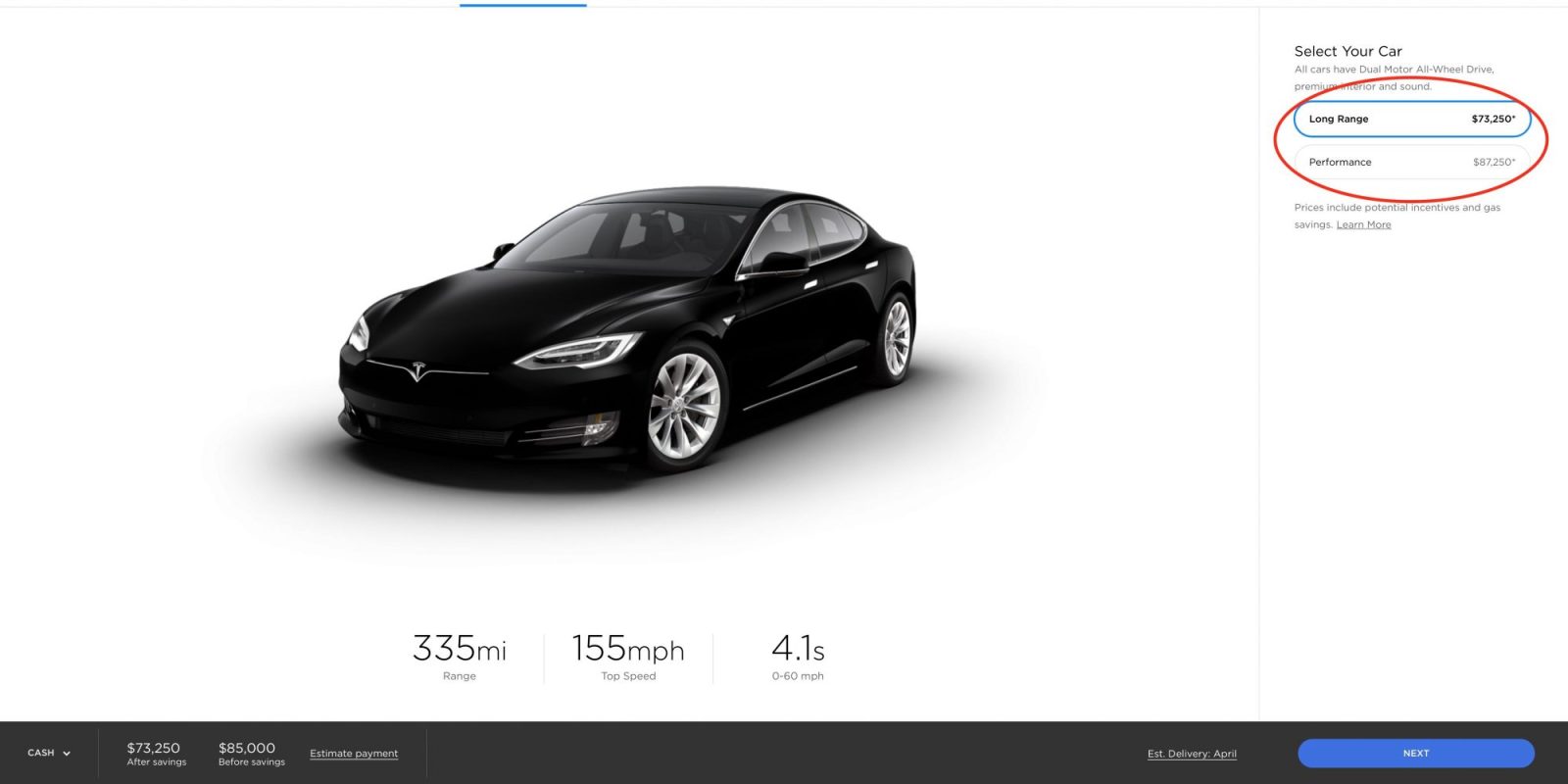 Tesla Drops Standard Range Model S From Lineup After Just