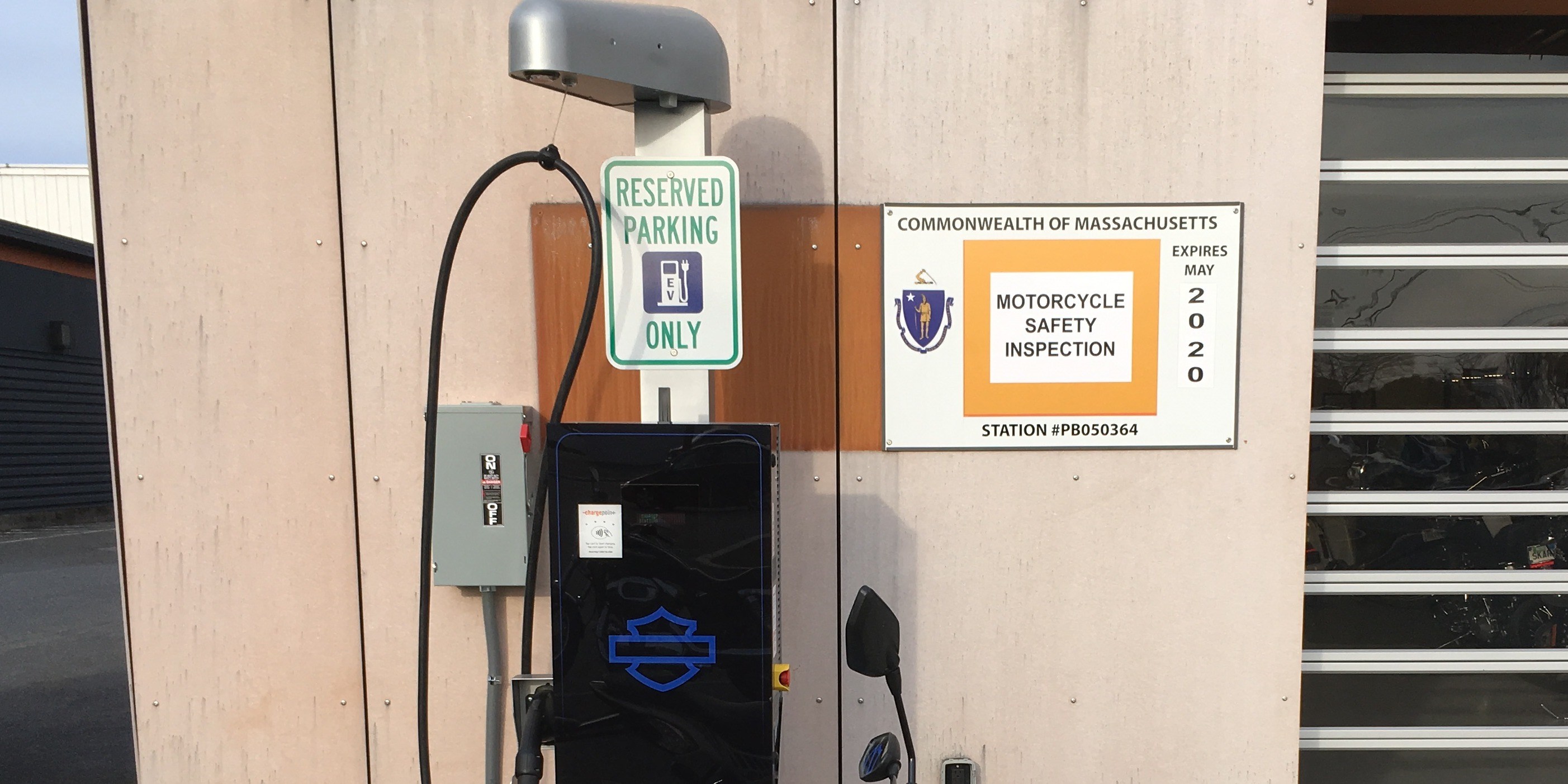 View of Harley-Davidson dealers prepping for electric vehicles, installing EV ...