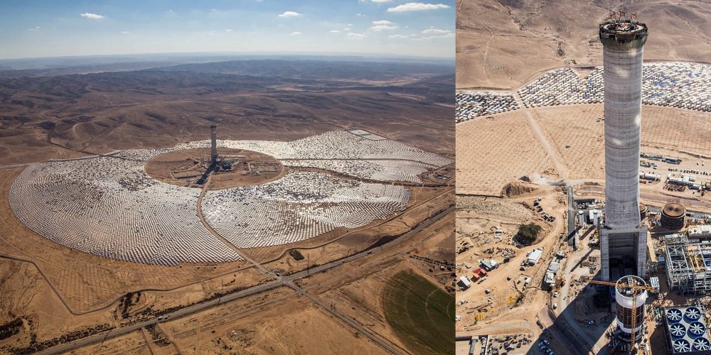 largest solar tower Israel