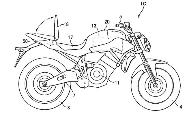 New Yamaha electric motorcycle patents show electric R1 superbike and ...