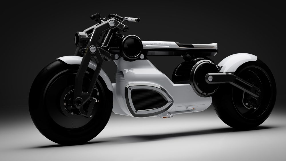 curtiss zeus cafe racer electric motorcycle