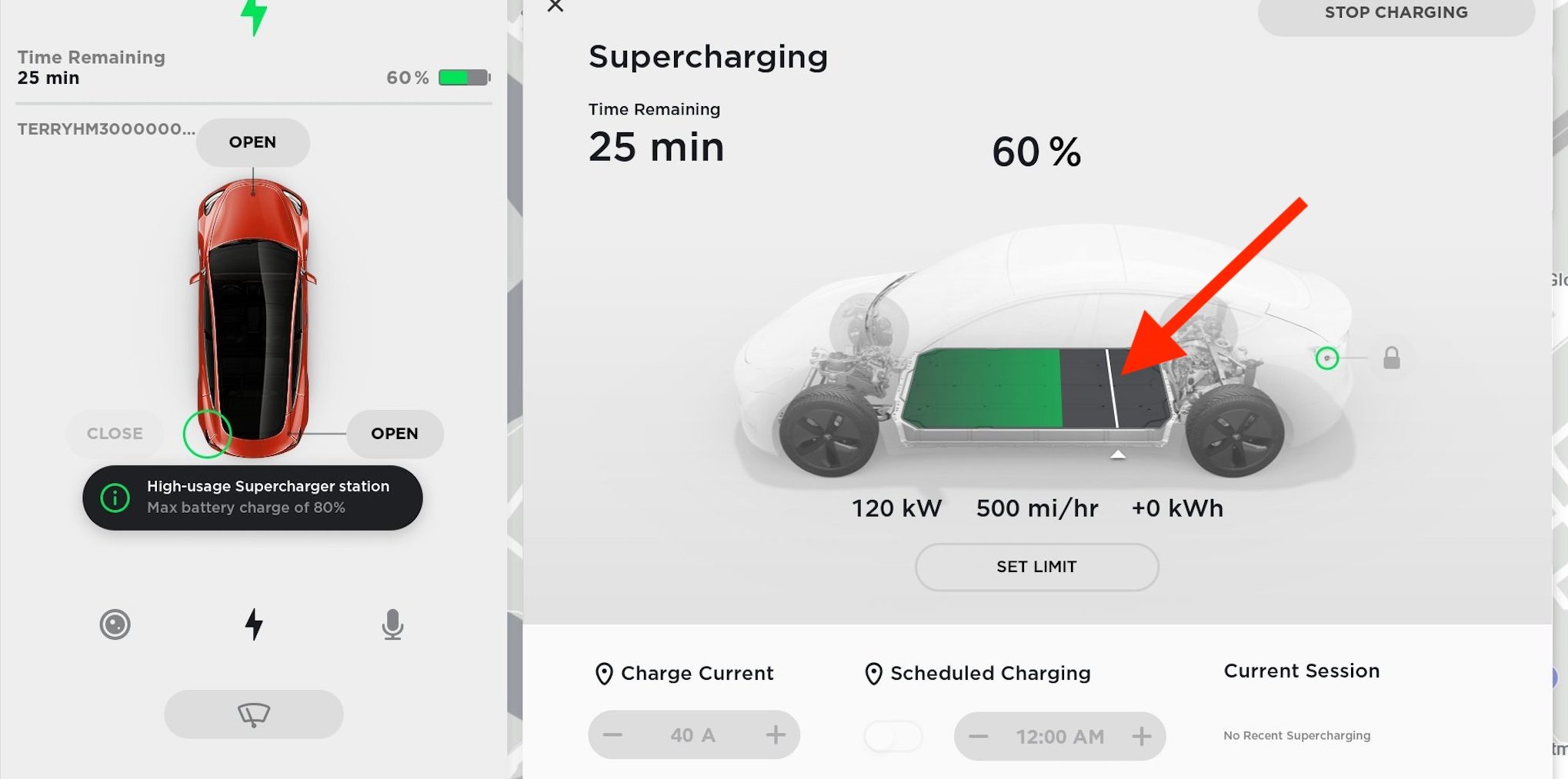 Tesla offers way to override new charge limitation at busy