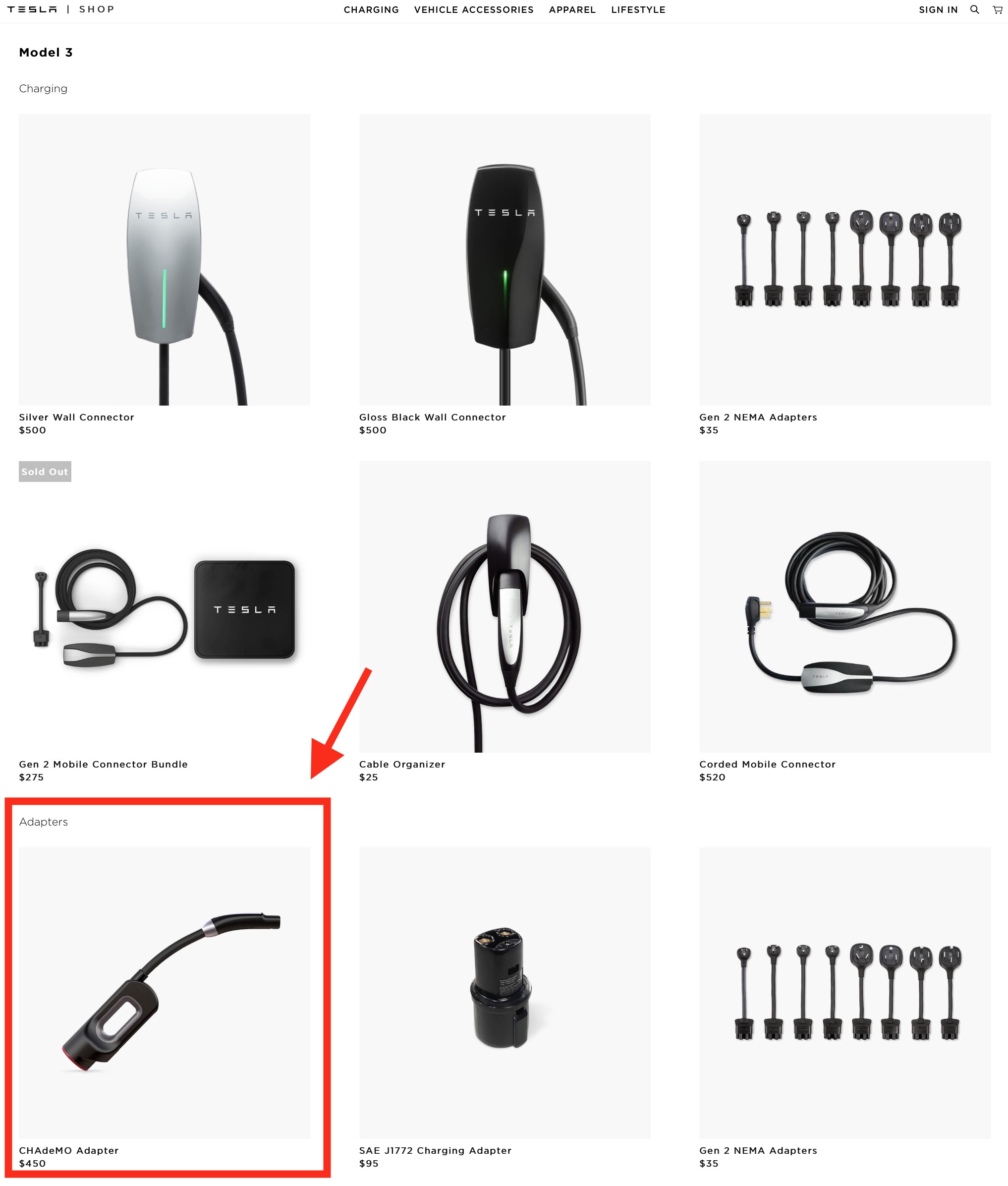 Tesla's CHAdeMO quick charge adapter is now compatible with the Model 3 ...