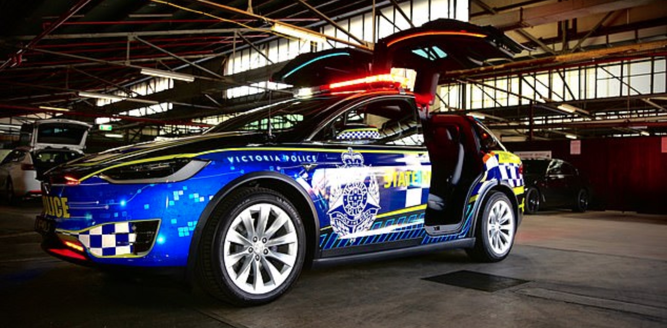 Tesla Model X Gets Turned Into Police Patrol Car Of The