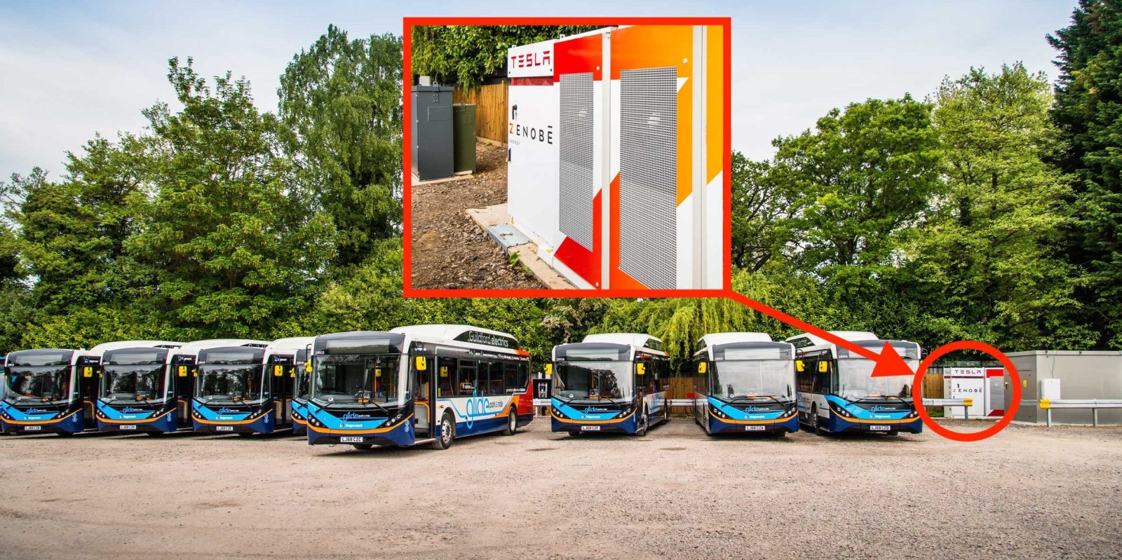 Tesla Powerpacks are now used to charge a fleet of electric buses