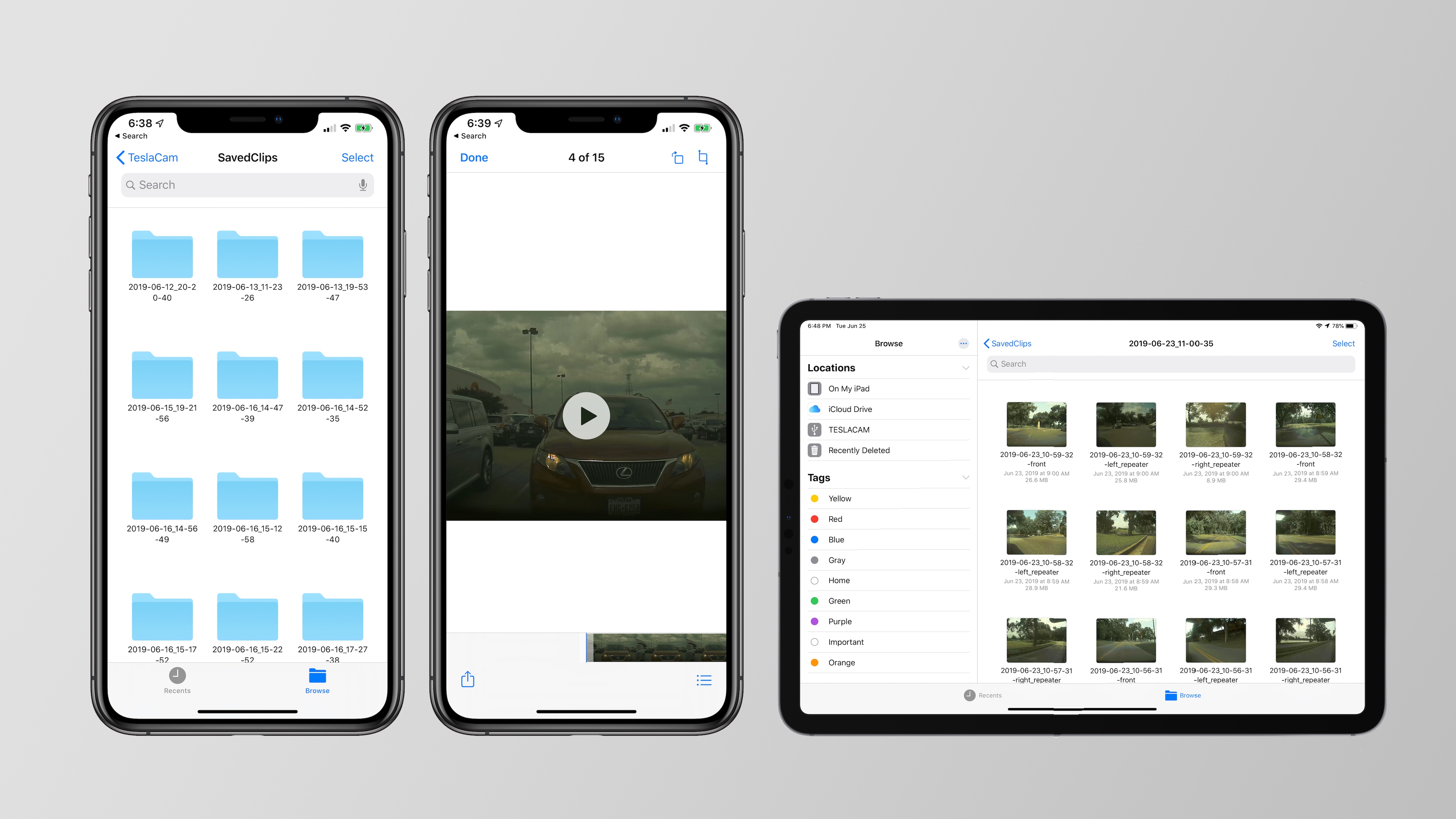 How To View Sentry Mode Clips On Iphone And Ipad With Ios 13 Electrek