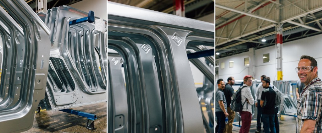 photo of Rivian teases pre-production manufacturing of electric pickup truck at factory image