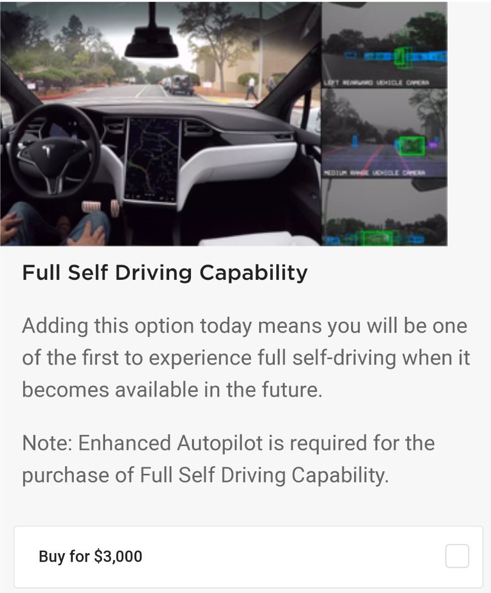 Tesla slashes price of 'Full Self-Driving' package upgrade for owners