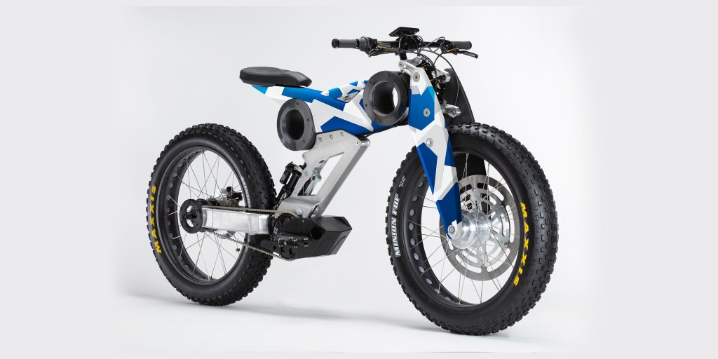 Moto Parilla electric bicycle looks like a motorcycle but