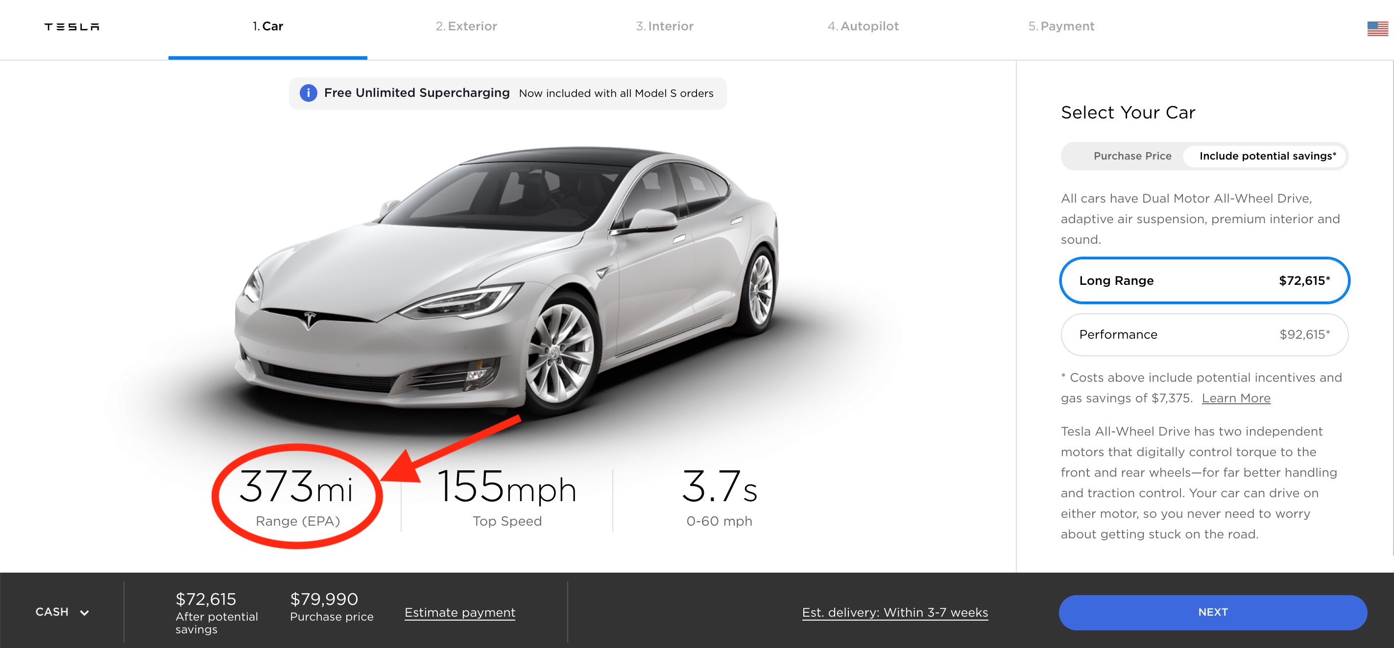 clothing Absolutely Throb Tesla increases Model S and Model X range, now tops at 373 miles | Electrek