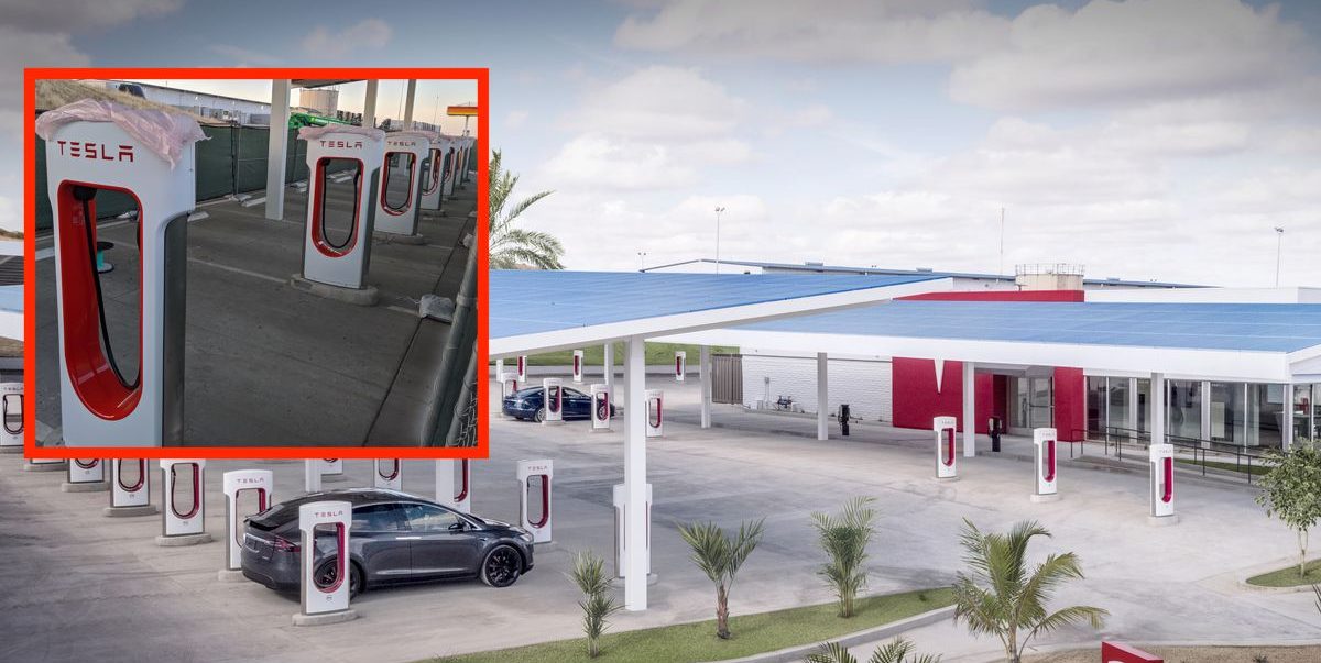 Tesla is upgrading its largest Supercharger station with new V3