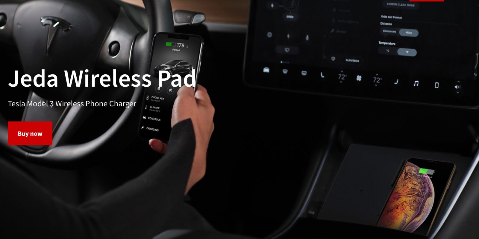 Jeda's must-have Tesla Model 3 Wireless Charger up to $40 ... - 