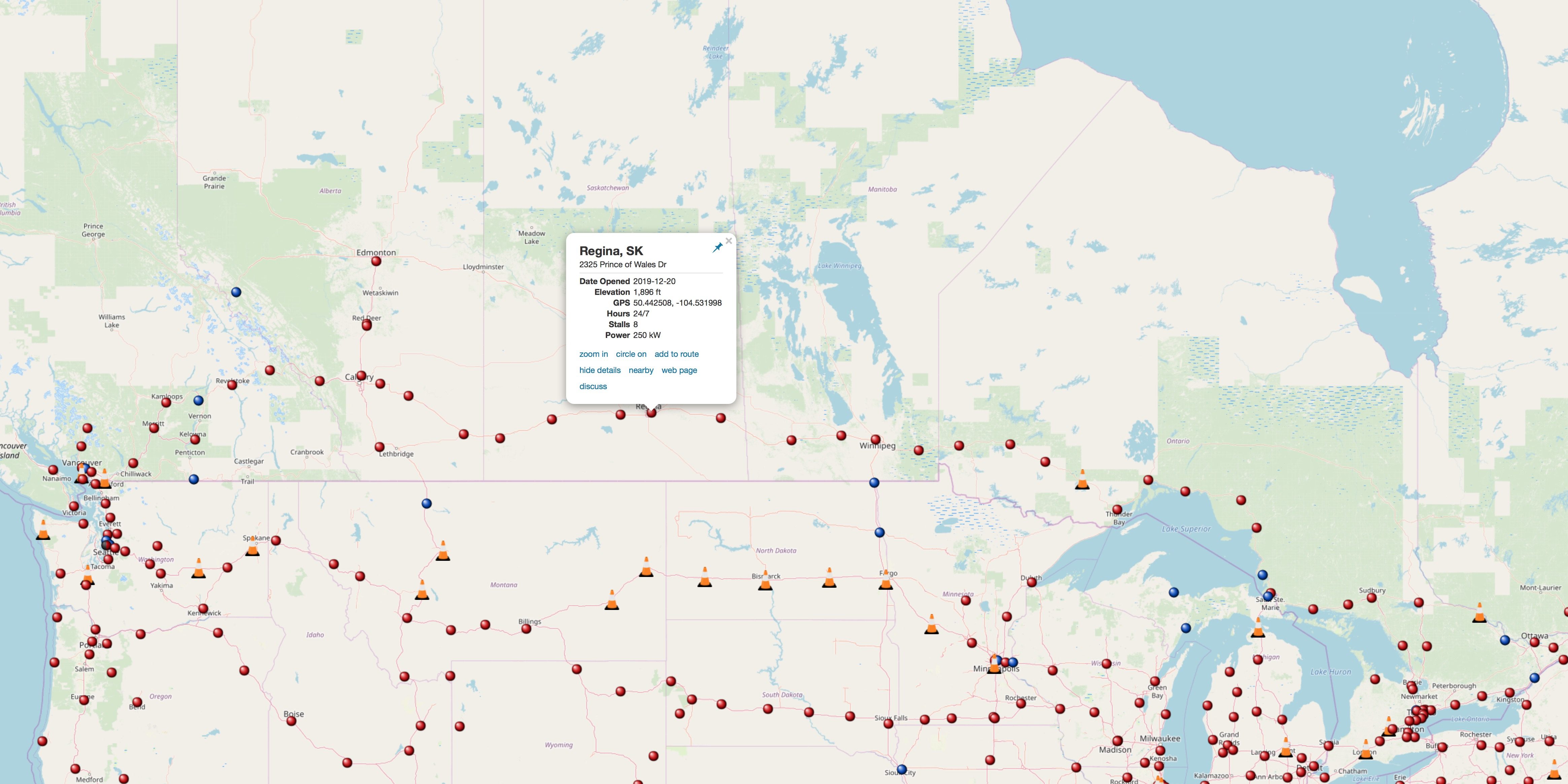 Tesla Trans Canada Supercharger Route Goes Live All At Once Mostly V3 250 Kw Electrek