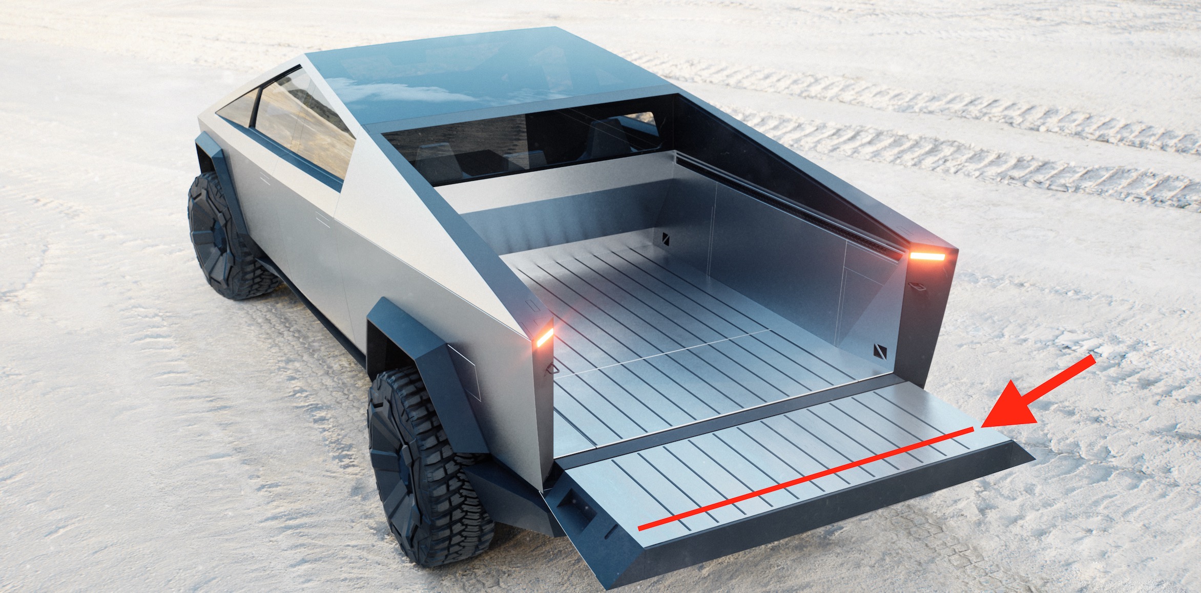 tesla truck bed dimensions