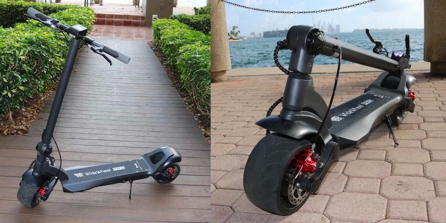 Upgraded dual motor 1,000 W WideWheel Pro electric scooter debuts