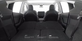 model y seats 7 fold flat