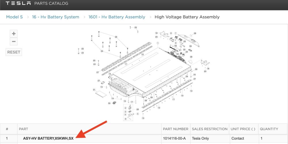 Tesla Releases New 85 Kwh Battery Pack For Model S X Not For Sale Yet Electrek