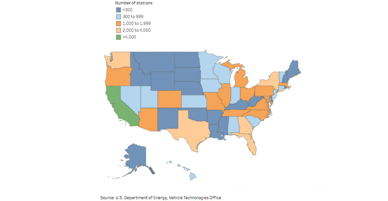 Many US states are only now attracting early adopters of EVs - Electrek