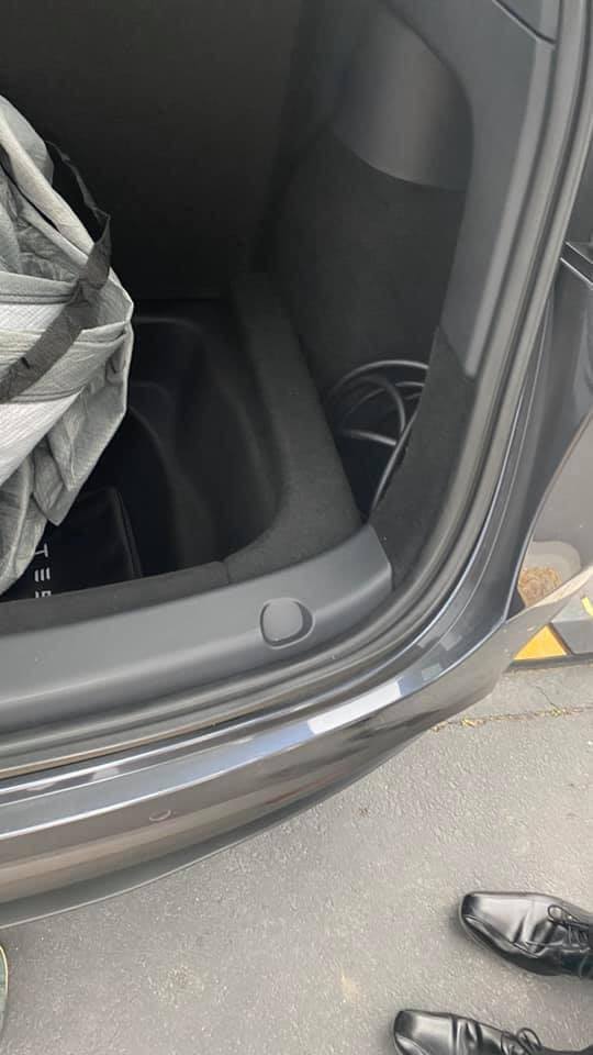 Tesla Model Y trunk pictures emerge - showing impressive cargo space