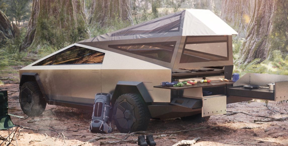 Tesla starts shipping $3,000 Cybertruck tent, looks nothing like what ...