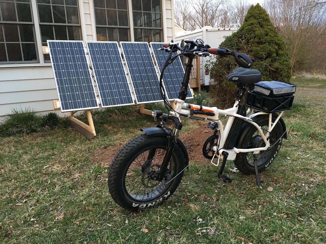 charging electric bike with solar