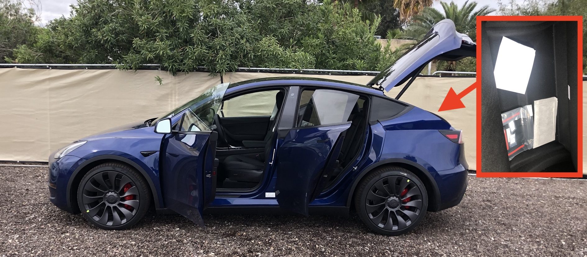 Tesla Model Y New Pictures Reveal Secret Compartment And Great