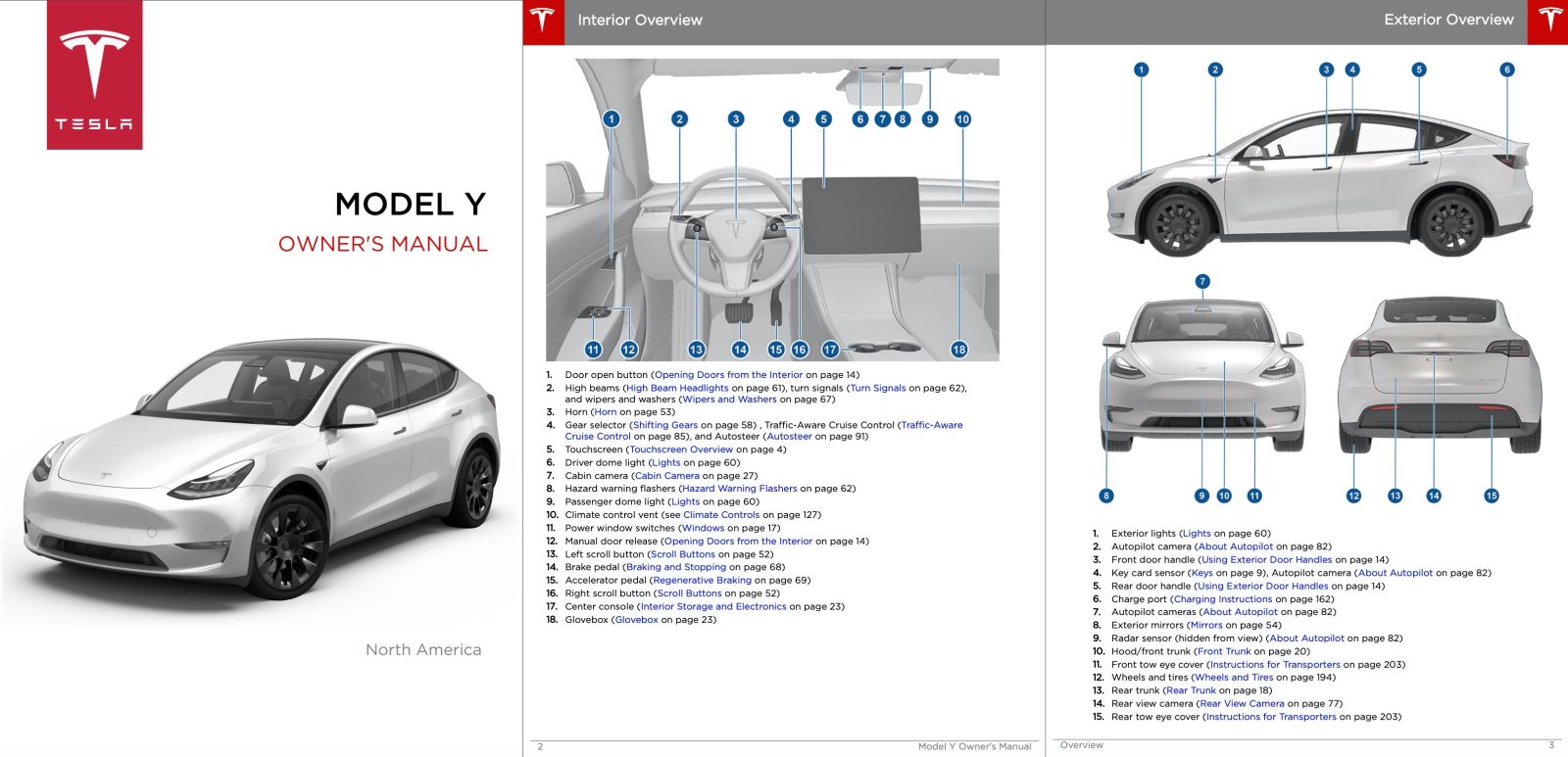 First look at Tesla Model Y's owners manual - Electrek
