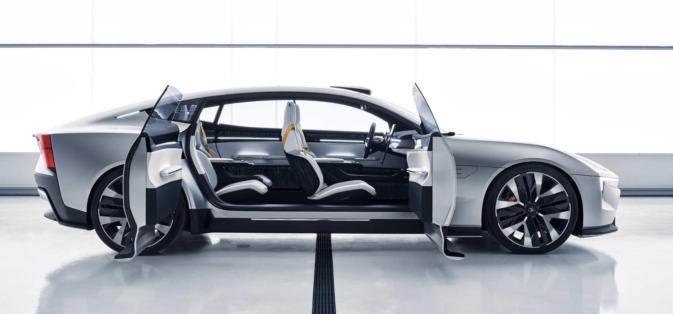 Polestar Precept close look at the sleek new electric sedan