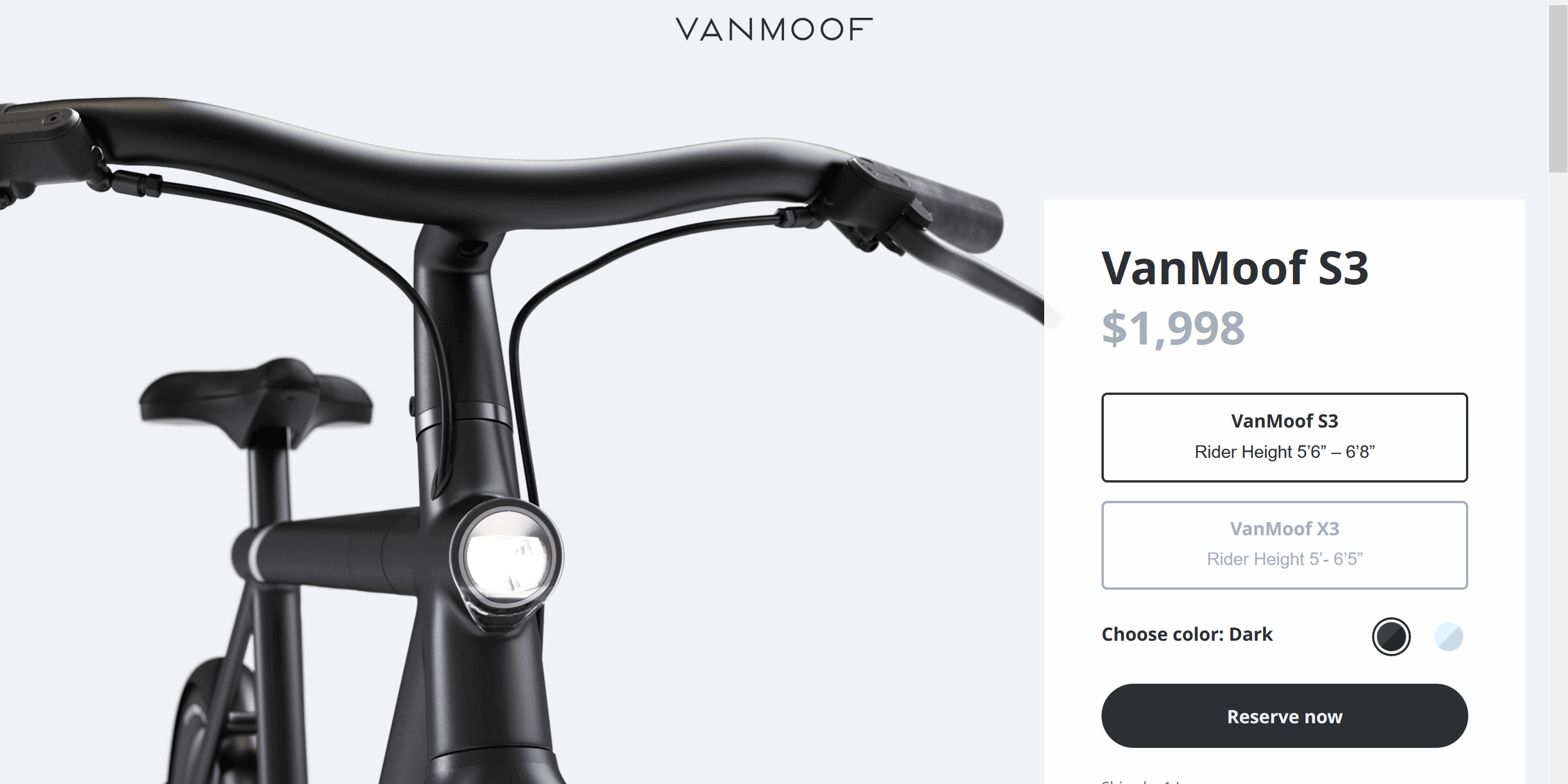 vanmoof electric bike price