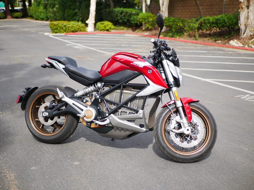 zero sr/f electric motorcycle