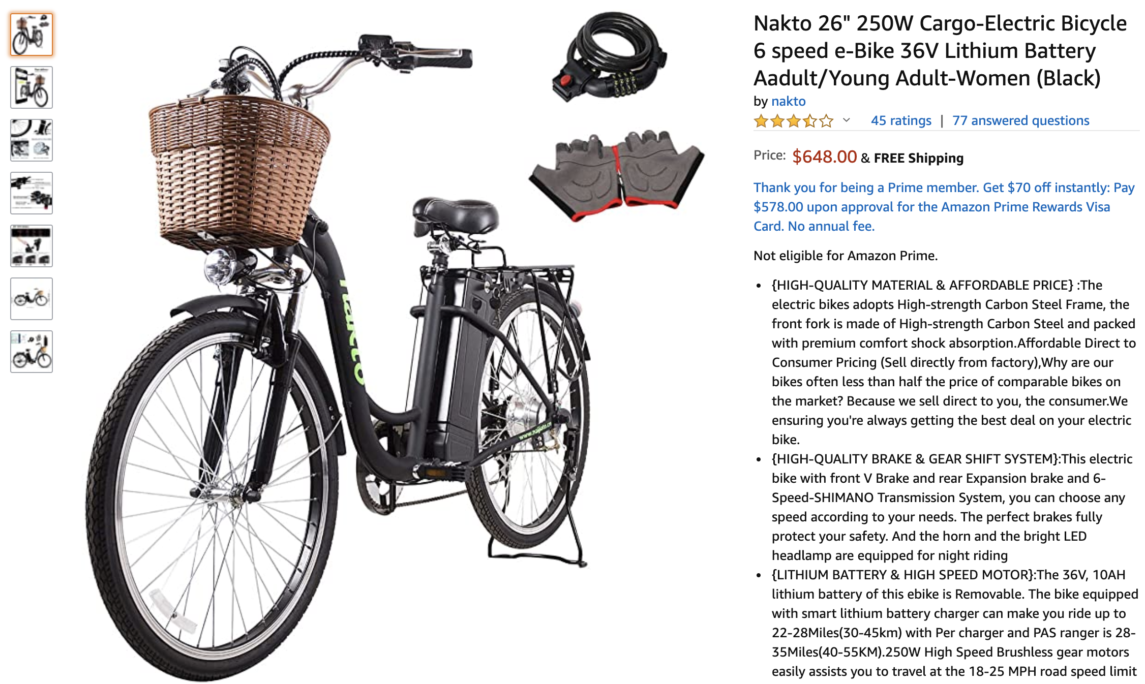 Nakto Amazon ebike review Can a 599 electric bike give a decent ride?