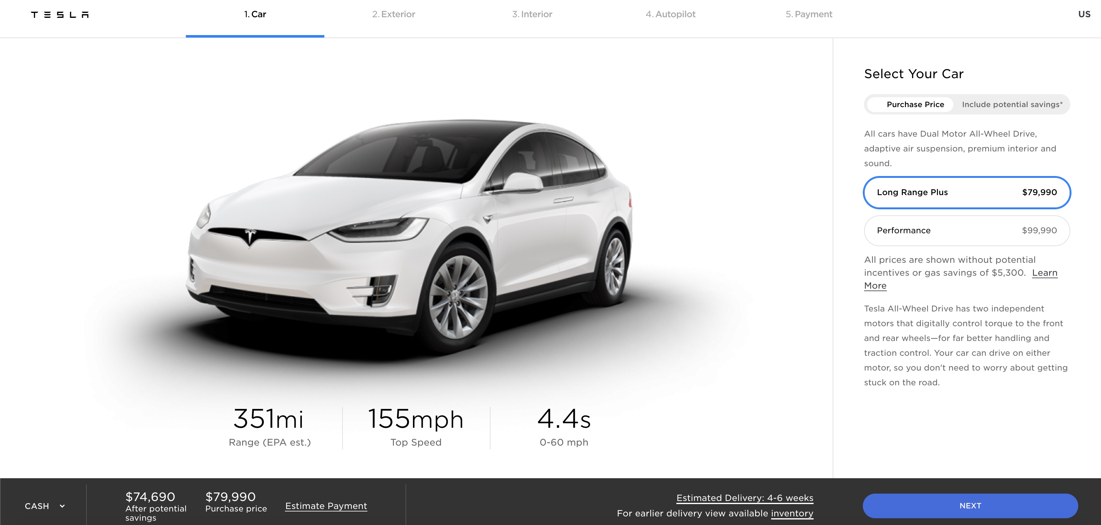 tesla models and prices