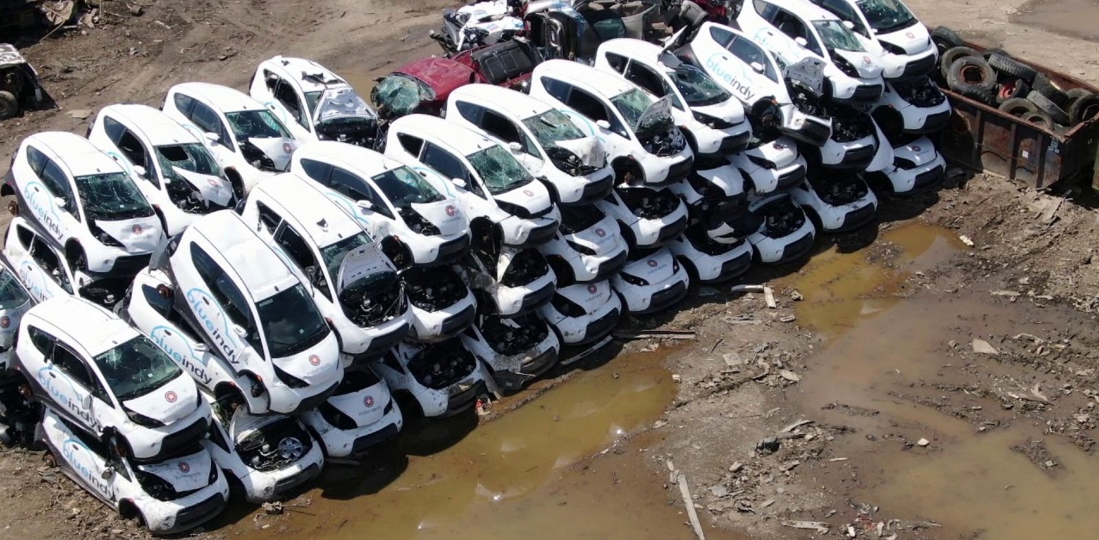 Dozens of electric cars get crushed in scary deja vu — but it's not as