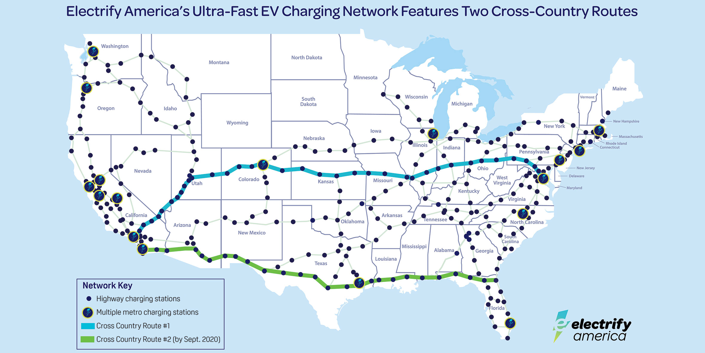 Electrify America Completes Its First EV Fast-charging Cross-country ...