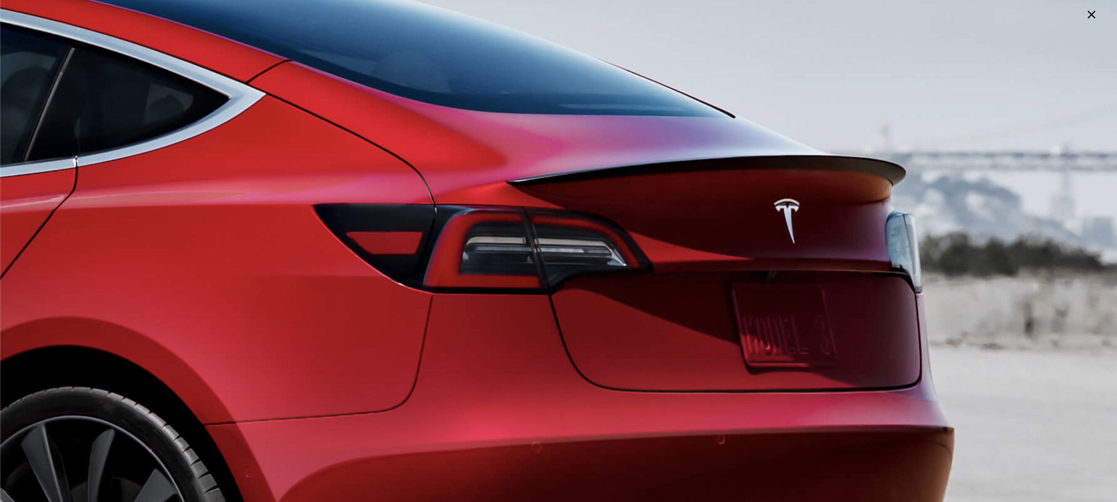 Unplugged Performance Rear Decklid Spoiler for Tesla Model X