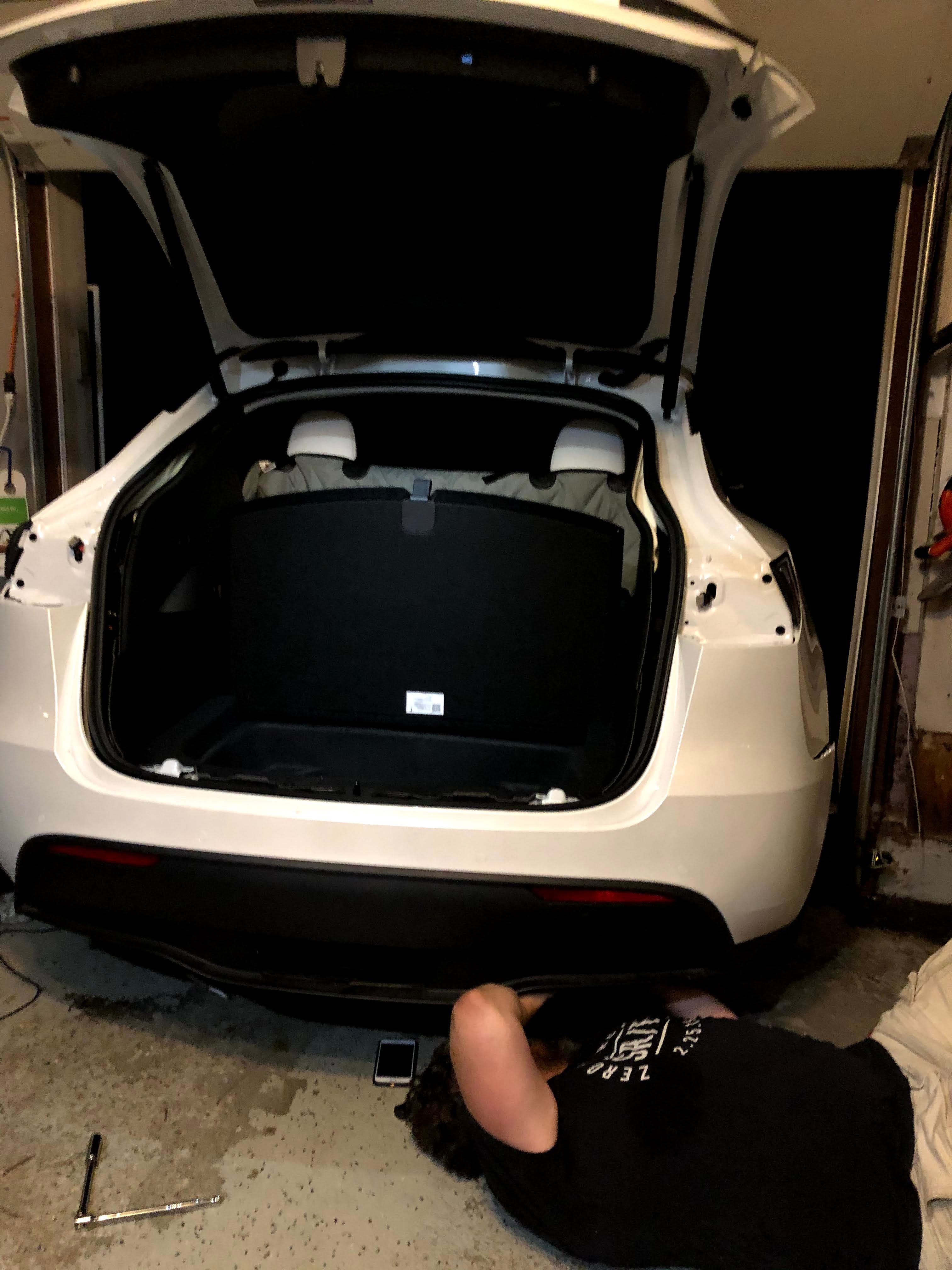 Tesla Model Y Diary Day 3 Installing A 320 Tow Hitch Electrek