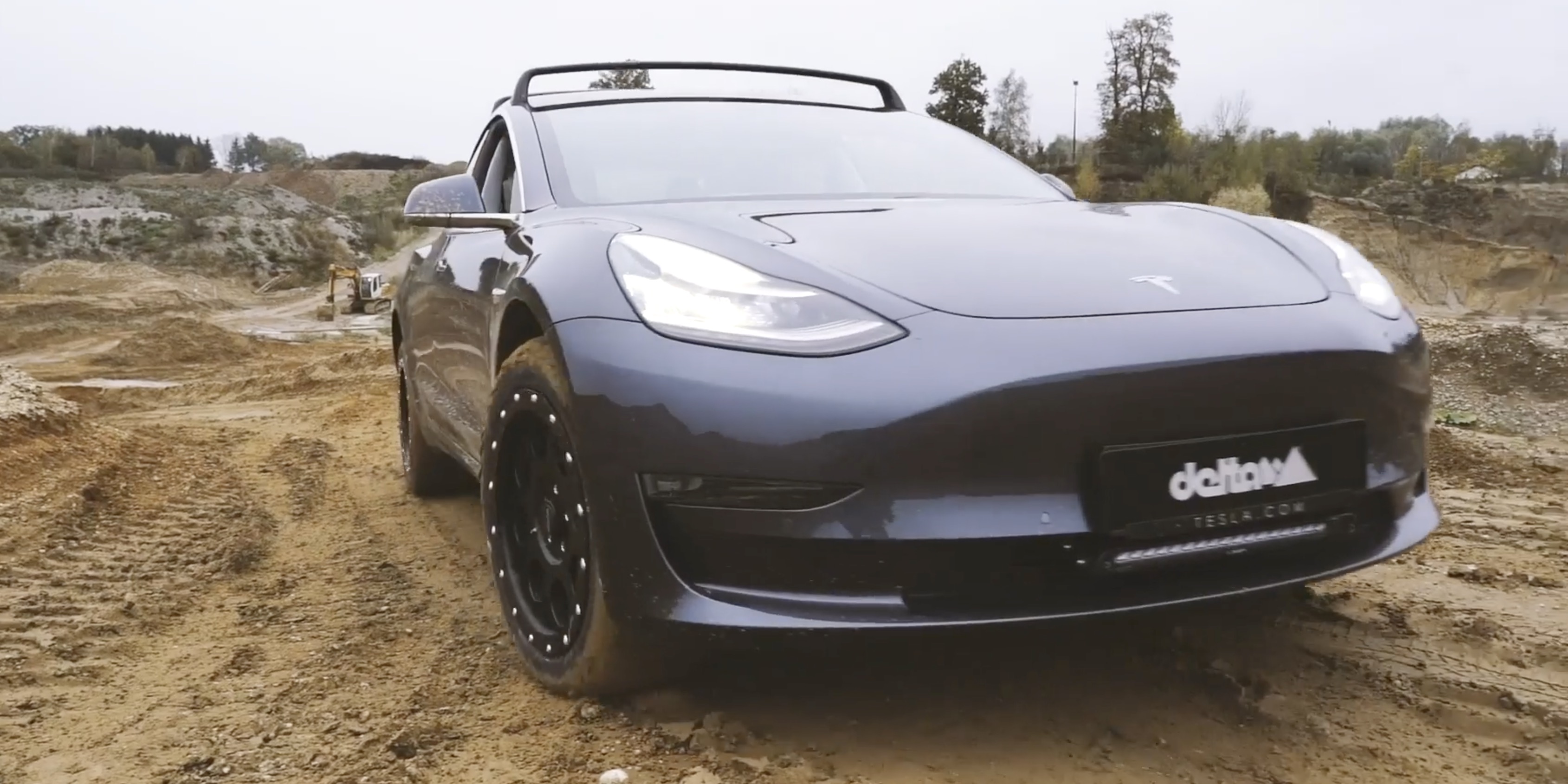 Tesla Model 3 looks like rugged electric offroad machine with new kit