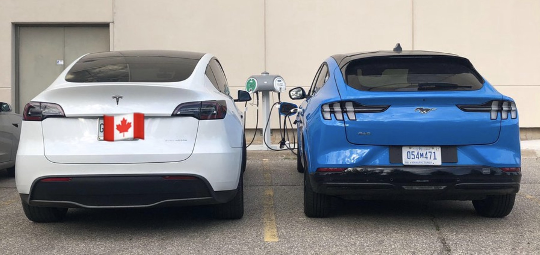 Mach e mustang vs outlet tesla