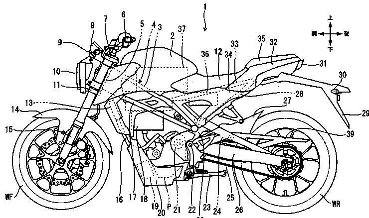 elektrisches Honda cb125r Motorrad