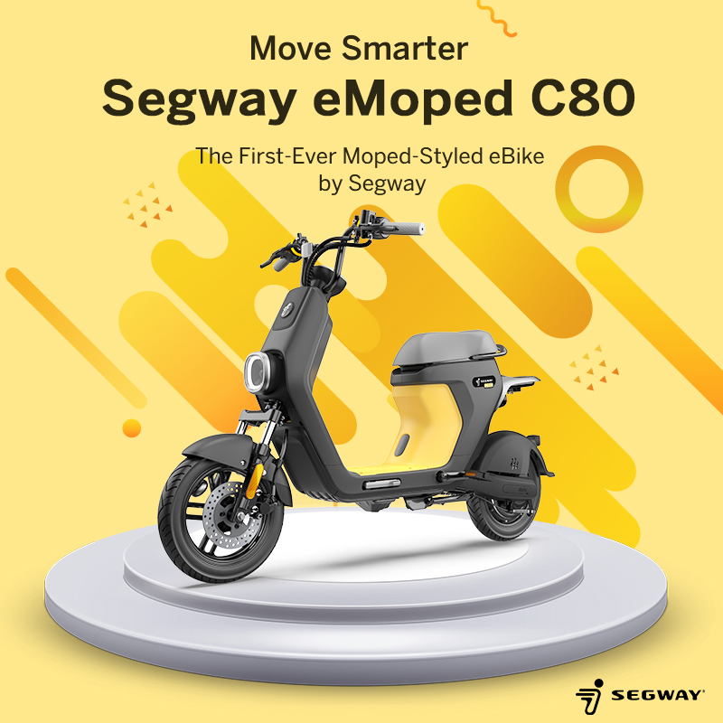 Segway C80 Electric Moped Launched With 50 Mile Range Affordable Price