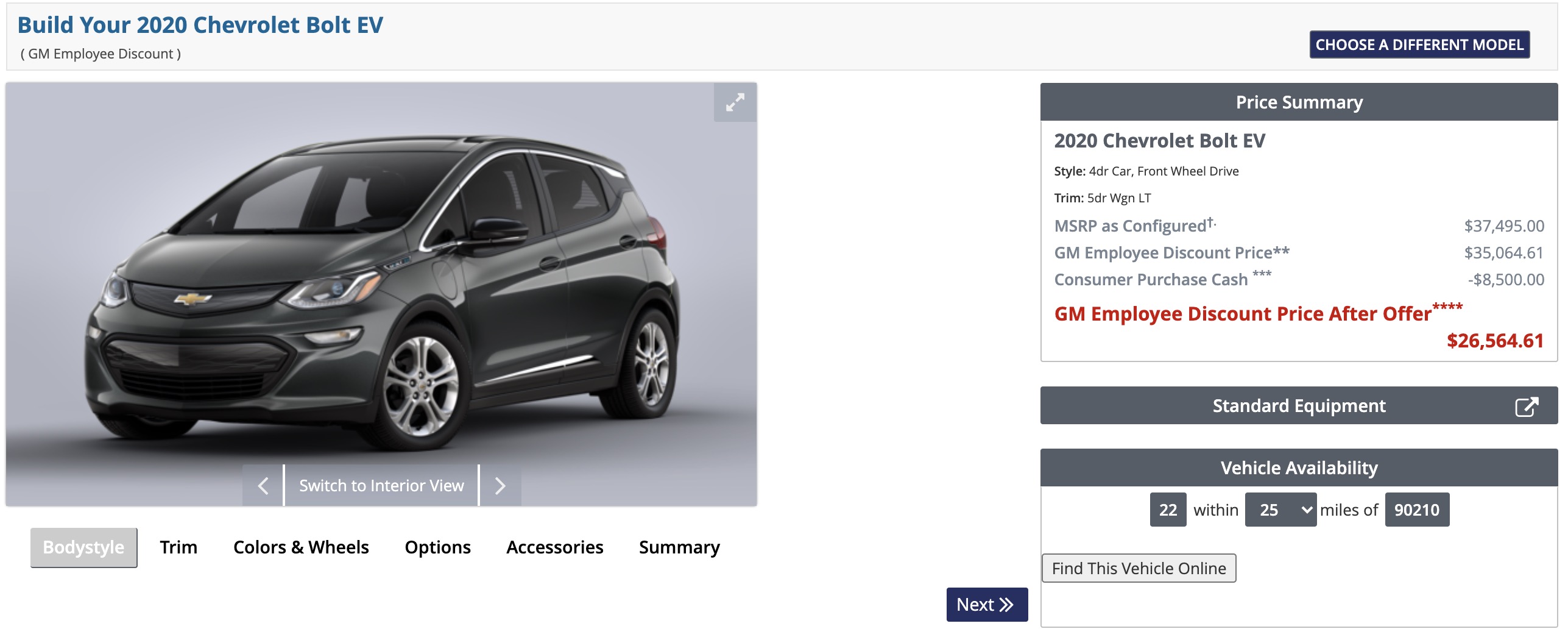 Chevy bolt accessories deals 2020