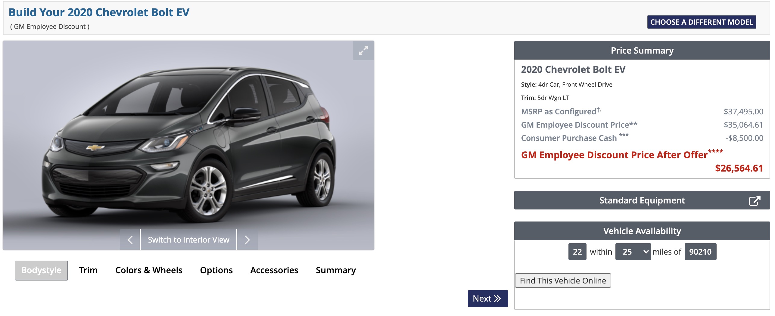 Chevy Bolt Uber Discount 2023 Performance