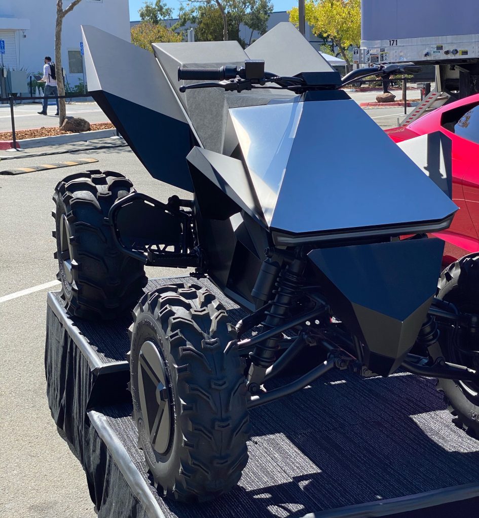 Close look at Tesla Cyberquad electric ATV prototype [Gallery] - Electrek