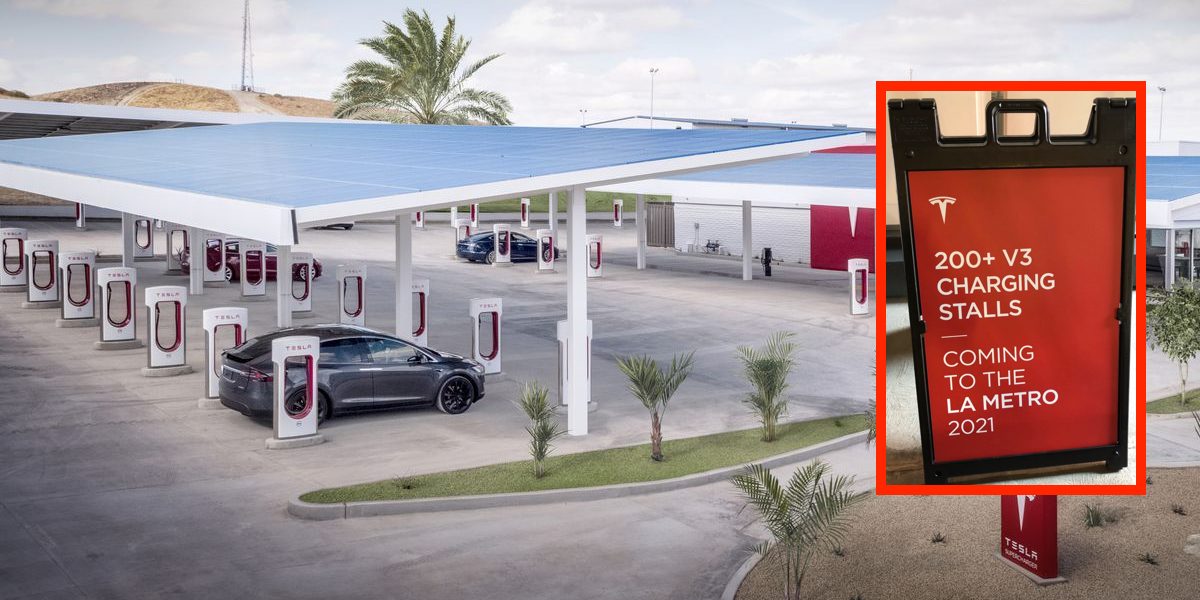 Tesla announces over 200 V3 Superchargers coming to Los Angeles Electrek