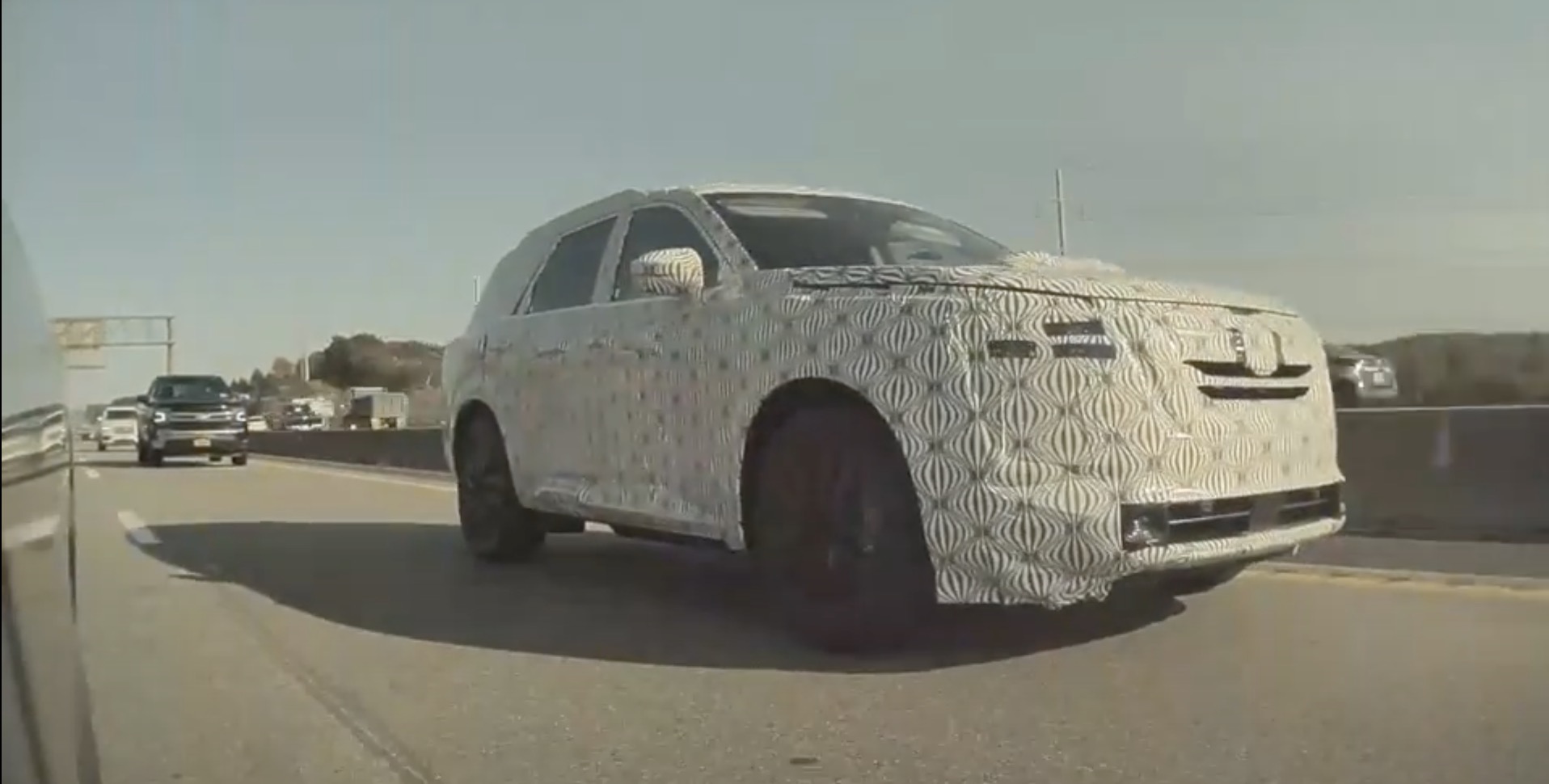 electric suv spotted gm cadillac electric