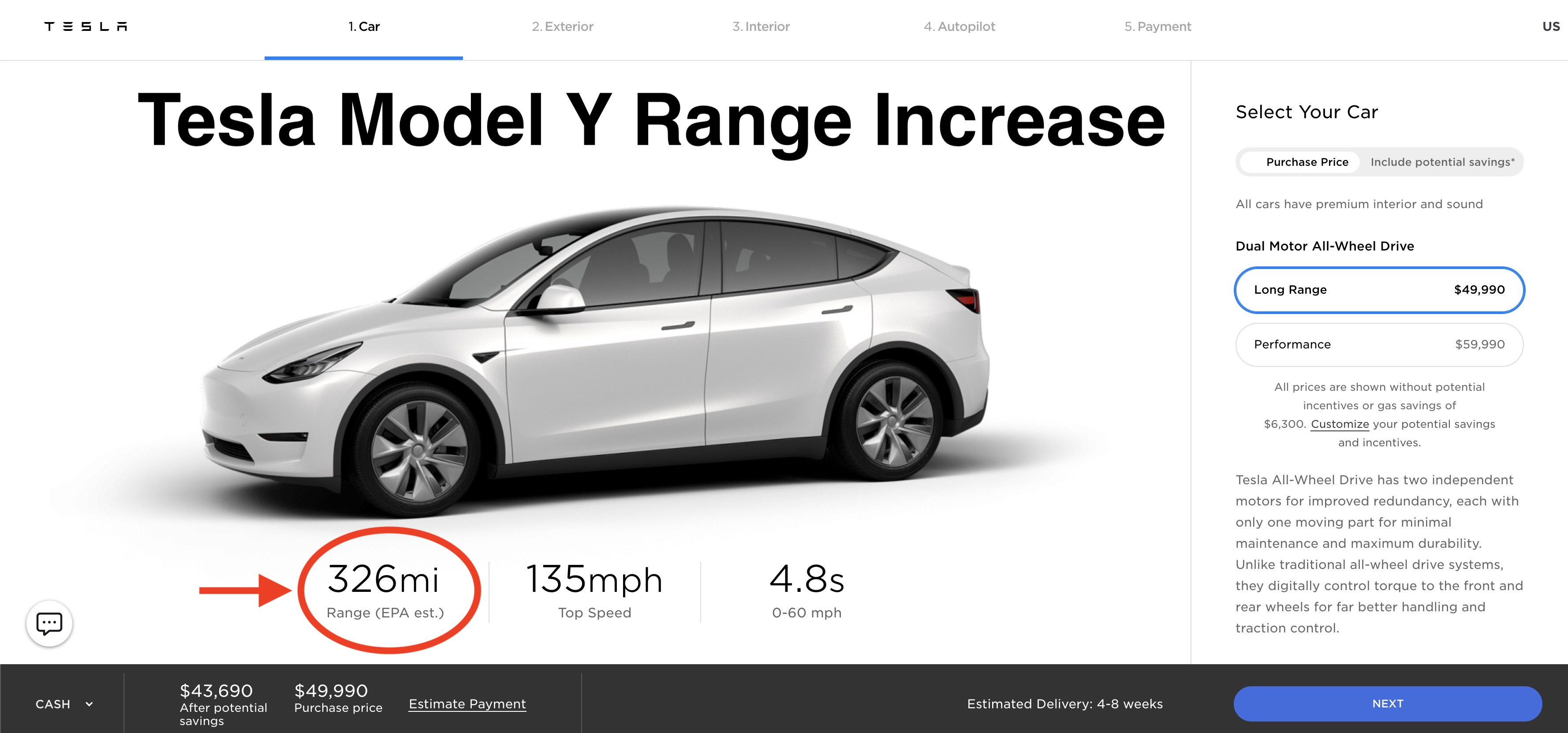 Tesla boosts Model Y range - Electrek