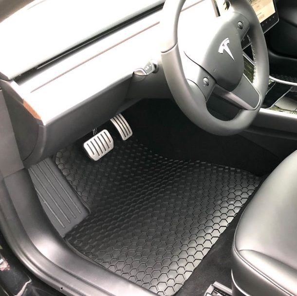 CREEKT Tesla Model 3 Floor Mats 2023 2022 2021, Tesla Model 3 All Weather  Floor Liners Model 3 Trunk Mat Cargo Liner Front Rear Frunk Mats Full Set