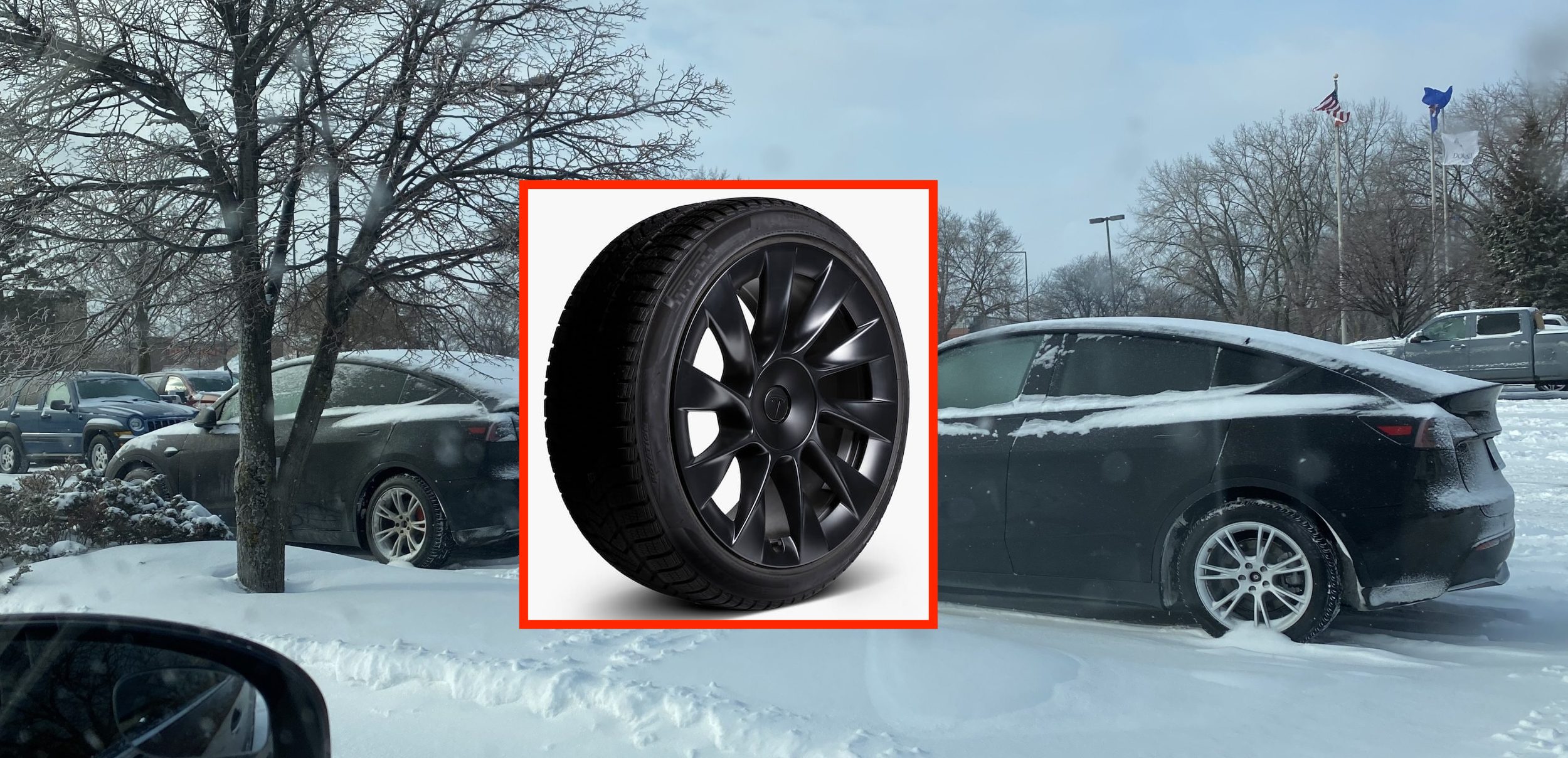 Tesla Launches Second Model Y Wheel And Tire Winter Package Electrek