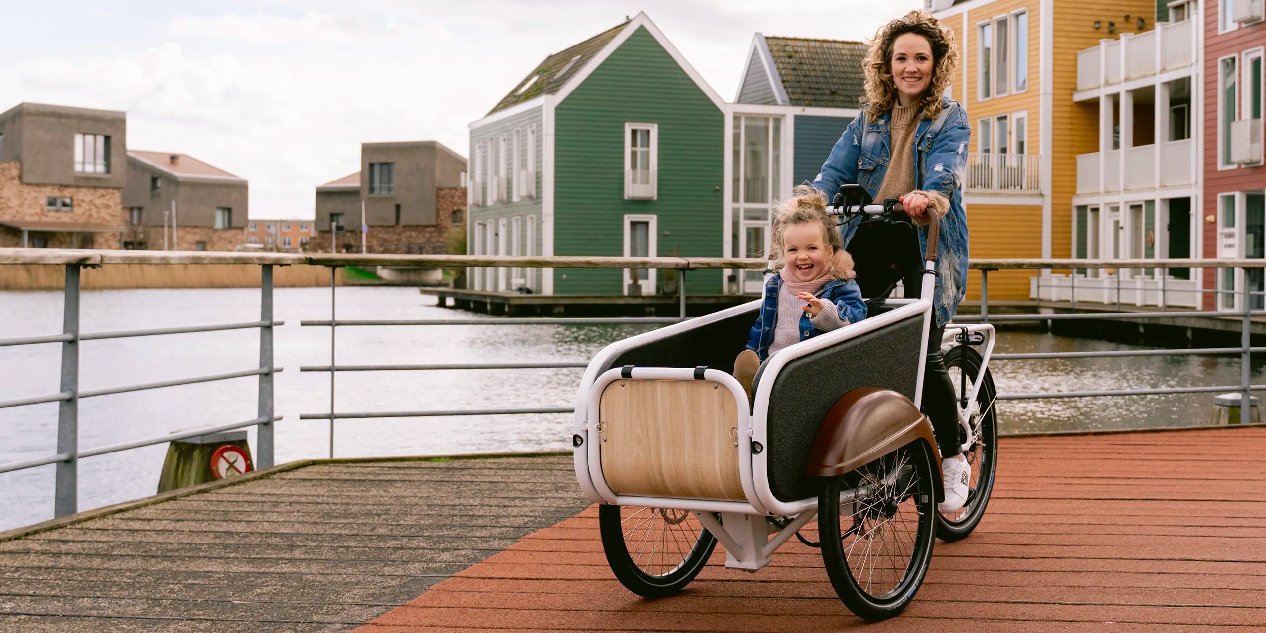 Dutch style cargo store bike